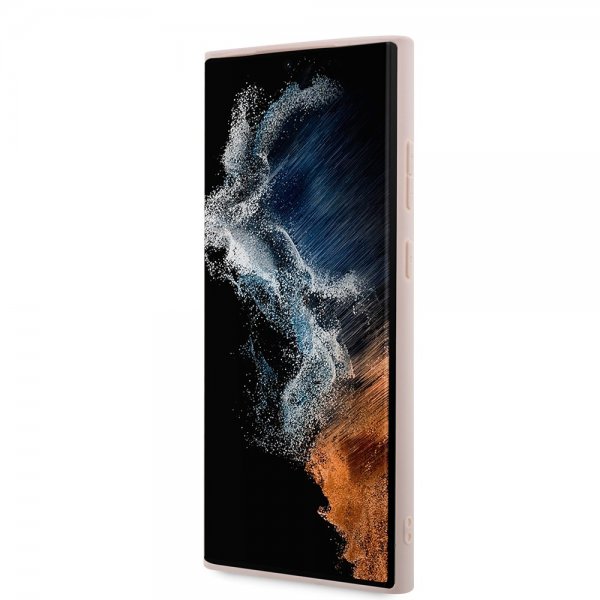 Samsung Galaxy S23 Ultra Cover 4G Logo Lyserød