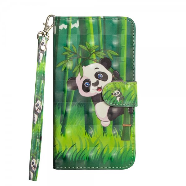 Huawei P20 Lite Plånboksetui Motiv Panda i Træd