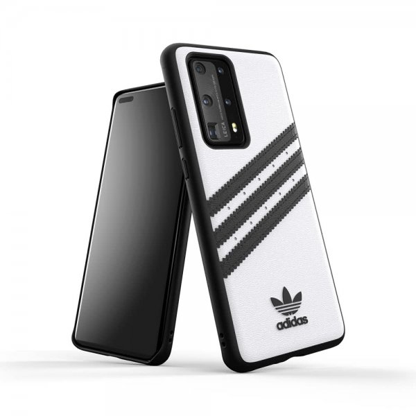 Huawei P40 Pro Cover OR 3 Stripes Snap Case Hvid Sort