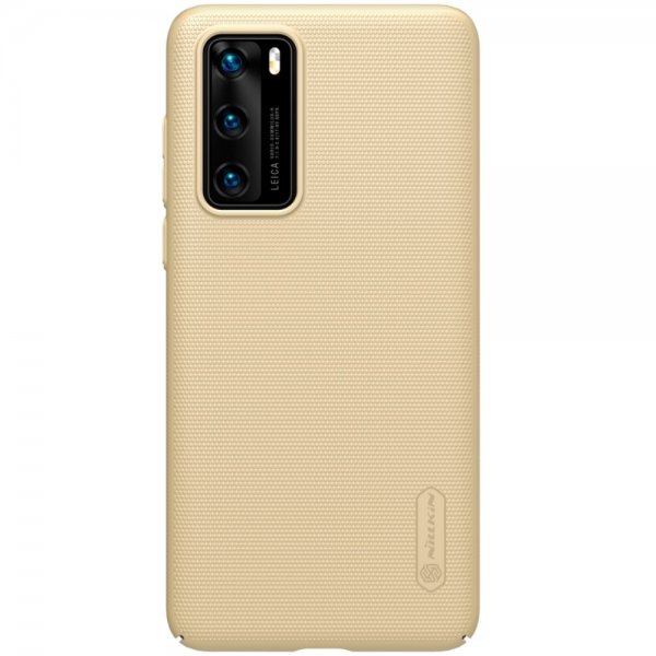 Huawei P40 Cover Frosted Shield Guld