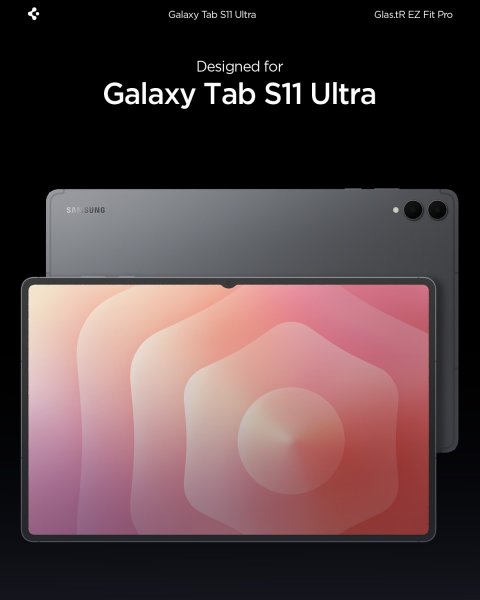 Samsung Galaxy Tab S11 Ultra Skærmbeskytter GLAS.tR EZ Fit Pro