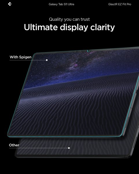 Samsung Galaxy Tab S11 Ultra Skærmbeskytter GLAS.tR EZ Fit Pro