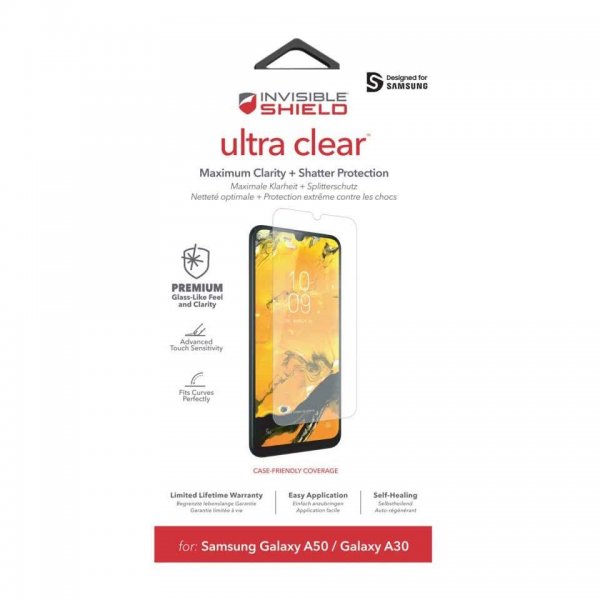 Samsung Galaxy A70 Skærmbeskytter InvisibleShield Ultra Clear HD