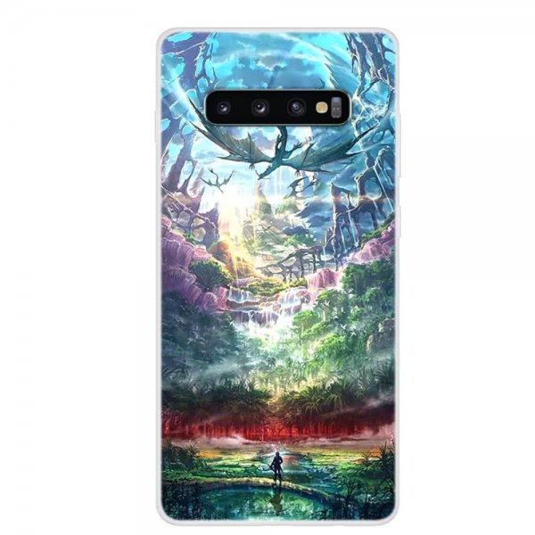 Samsung Galaxy S10 Cover TPU Motiv Drakmålning