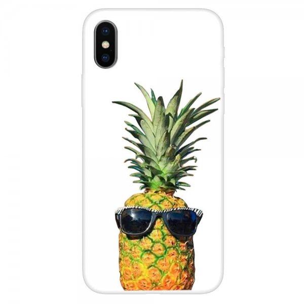 iPhone X/Xs Cover TPU Motiv Ananas