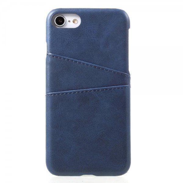 iPhone 7/8/SE Cover med Kortholder Blå