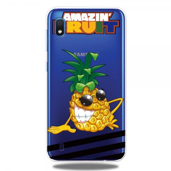 Samsung Galaxy A10 Cover TPU Motiv Ananas Amazin Fruit Transparent
