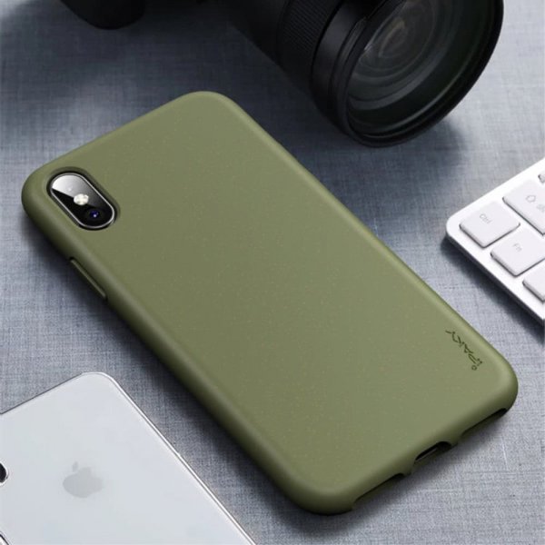 iPhone X/Xs Cover TPU Hvedestrå Mørkegrøn