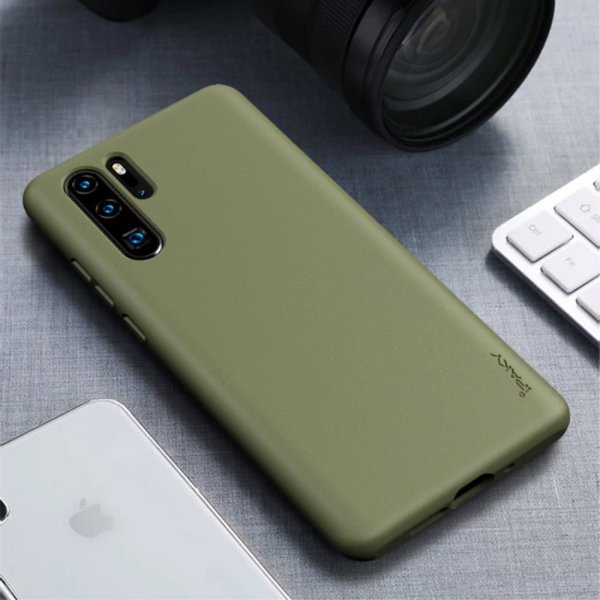 Huawei P30 Pro Cover TPU Hvedestrå Mørkegrøn