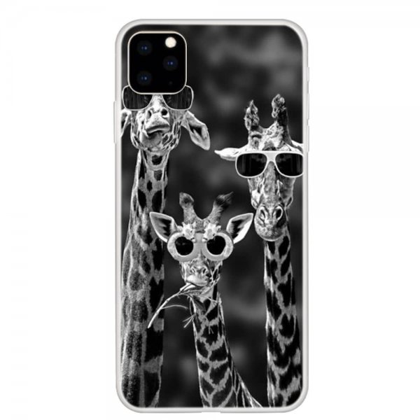 iPhone 11 Pro Cover TPU Motiv Coola Giraffer