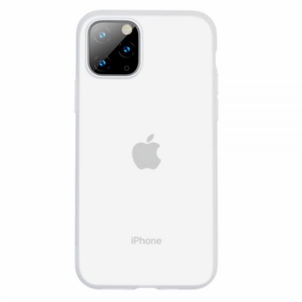 iPhone 11 Pro Cover Liquid Silikoneei Frostet Hvid