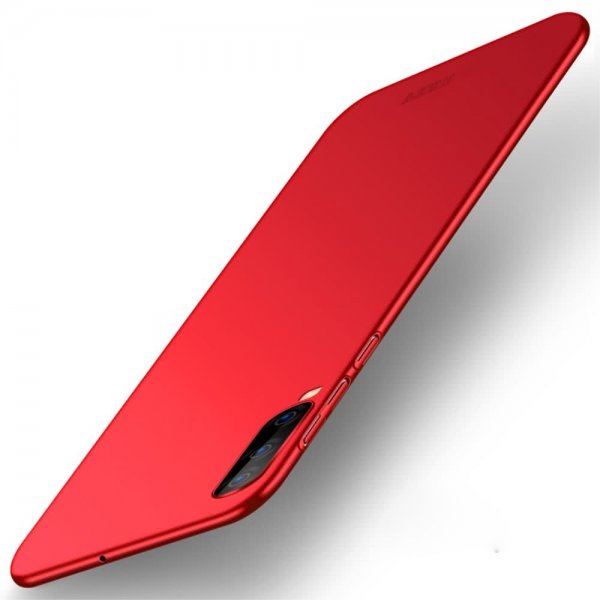 Samsung Galaxy A70 Cover Shield Slim Hård Plastikik Rød