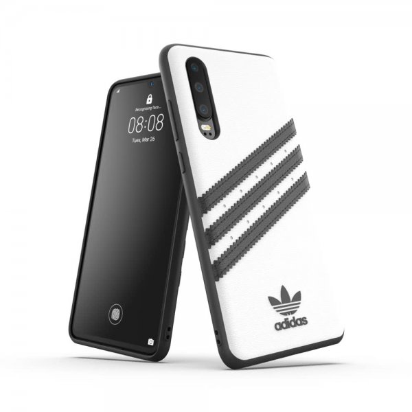 Huawei P30 Cover OR Moulded Case PU FW19 Hvid Sort
