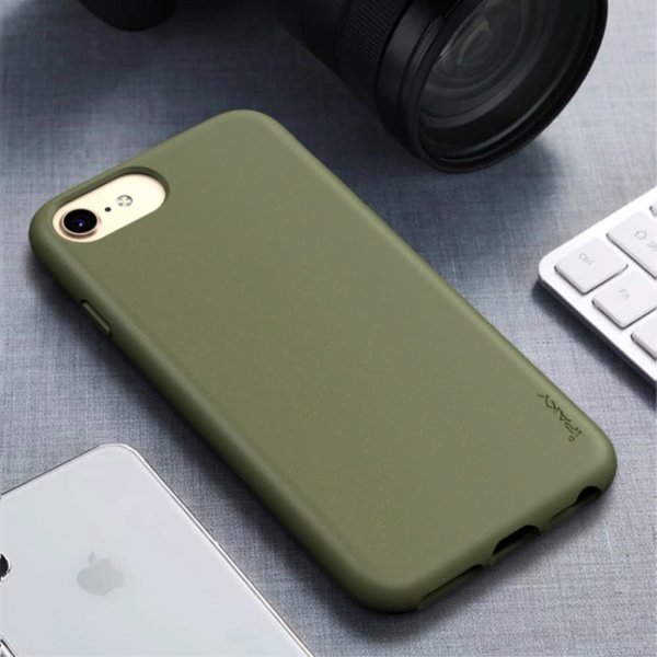 iPhone 7/8/SE Cover TPU Hvedestrå Mørkegrøn