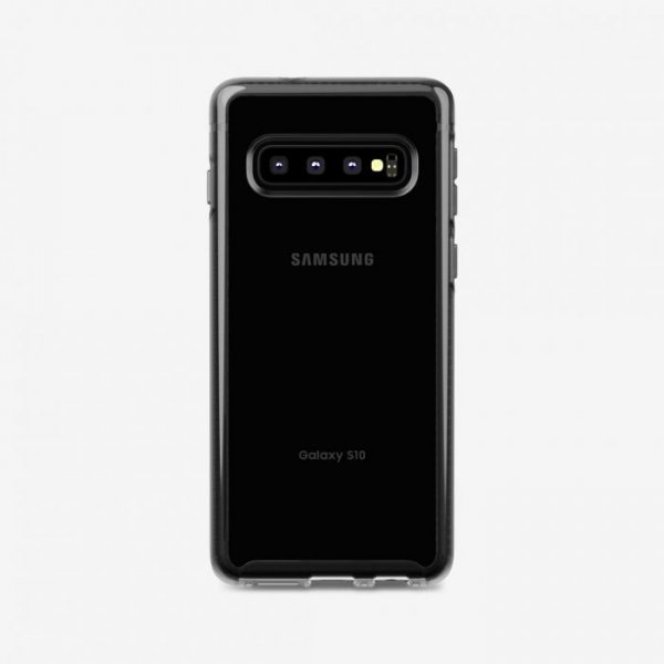 Samsung Galaxy S10 Cover Pure Tint Hård Plastikik Transparent Sort