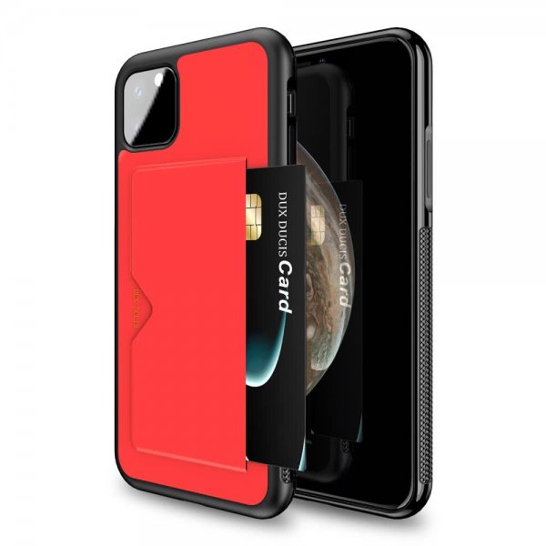 iPhone 11 Pro Cover Pocard Series Kortholder Rød