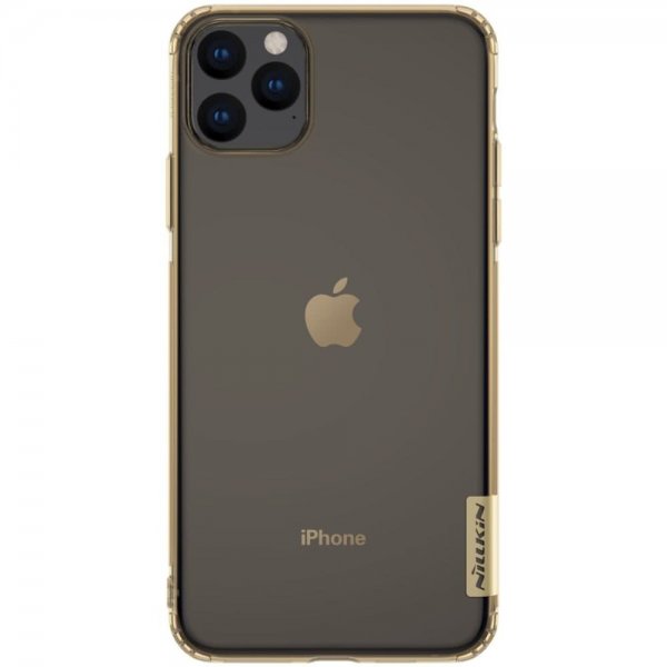 iPhone 11 Pro Max Cover Nature Series TPU Transparent Brun