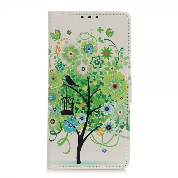 Samsung Galaxy A20E Plånboksetui PU-læder Motiv Grønt Træd