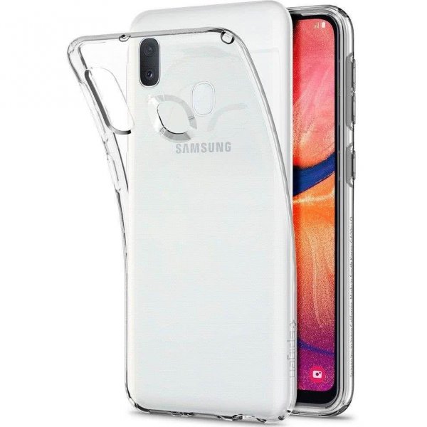 Samsung Galaxy A20E Cover Liquid Crystal Transparent Klar