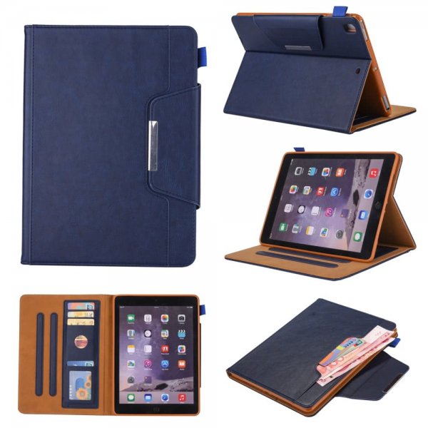 iPad 10.2 Etui med Kortholder Blå