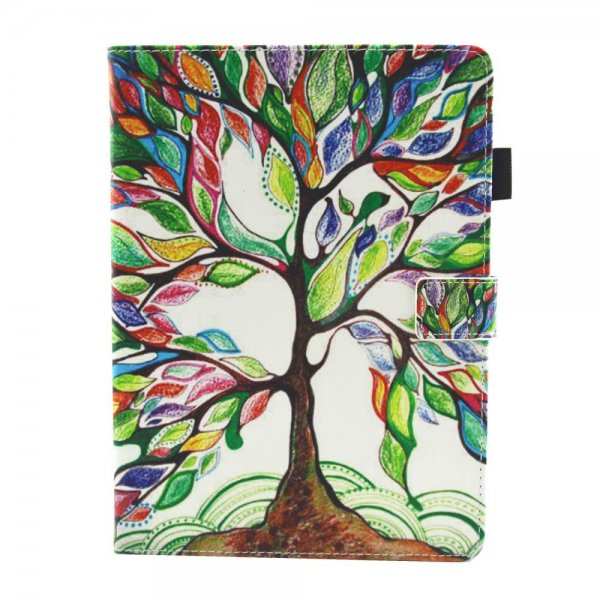 iPad 10.2 Etui Motiv Färgglatt Træd