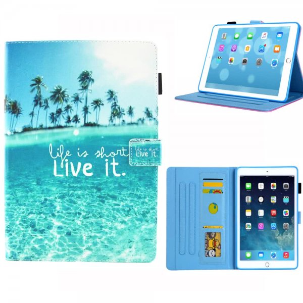 iPad 10.2 Etui Motiv Life is Short Live it