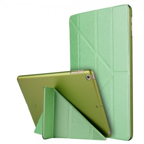iPad 10.2 Etui Origami Silketekstur Grøn