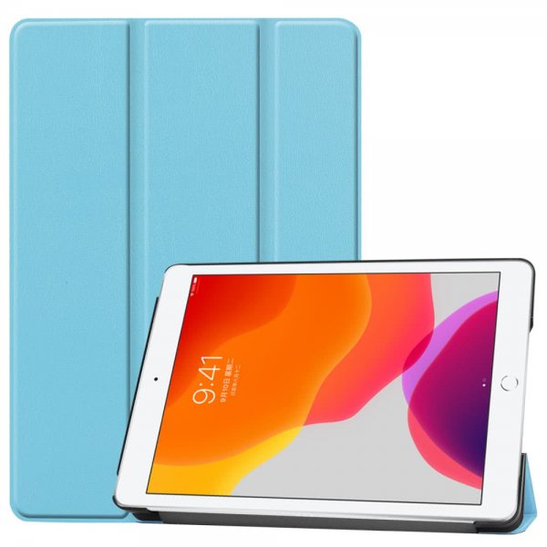 iPad 10.2 (gen 7/8/9) Etui Foldelig Smart Lyseblå