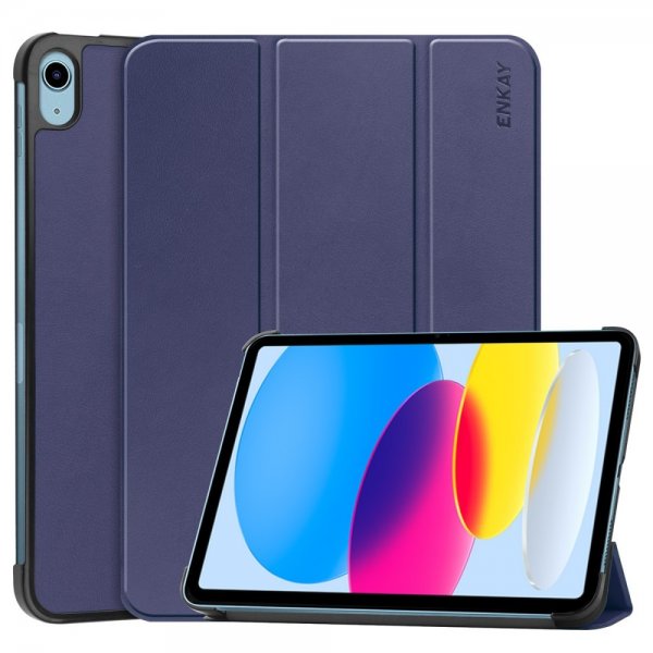iPad 10.9 Etui Tri-Fold Mørkeblå