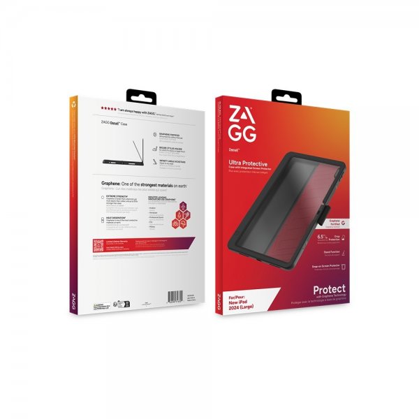 iPad Air 13 (M2/M3) Cover med Skærmbeskyttelse Denali Sort