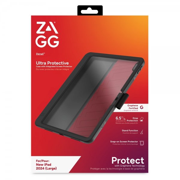 iPad Air 13 (M2/M3) Cover med Skærmbeskyttelse Denali Sort
