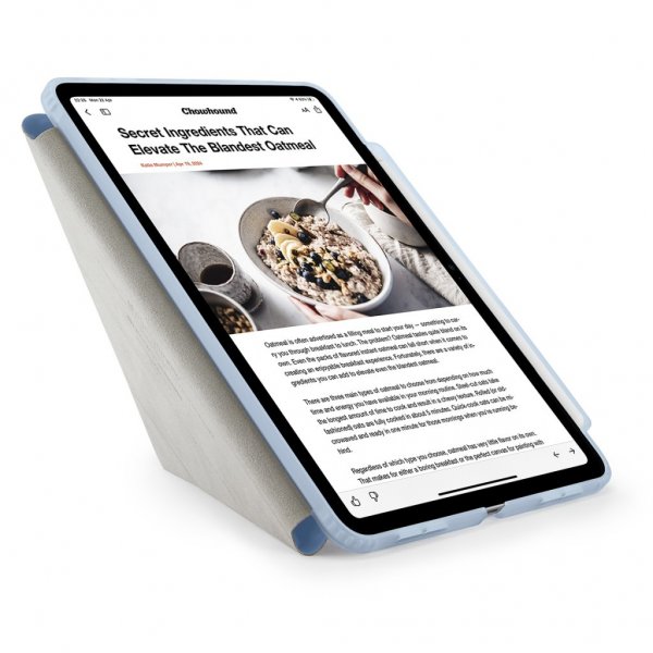 iPad Air 13 (M2/M3) Etui Origami No3 Pencil Case Lyseblå