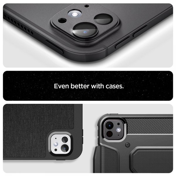 iPad Pro 11 (M4/M5)/iPad Pro 13 (M4/M5) Kamerabeskytter Glas.tR EZ Fit Optik Metal Space Black
