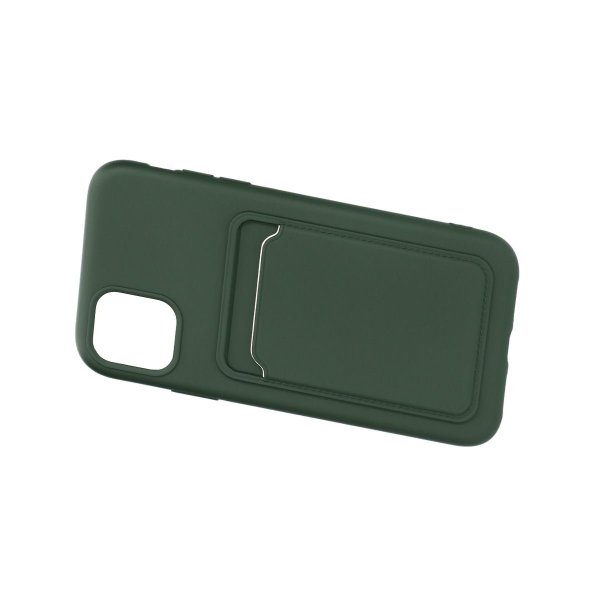 iPhone 11 Cover Kortholder Grøn
