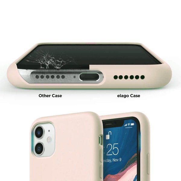 iPhone 11 Cover Silikone Beige