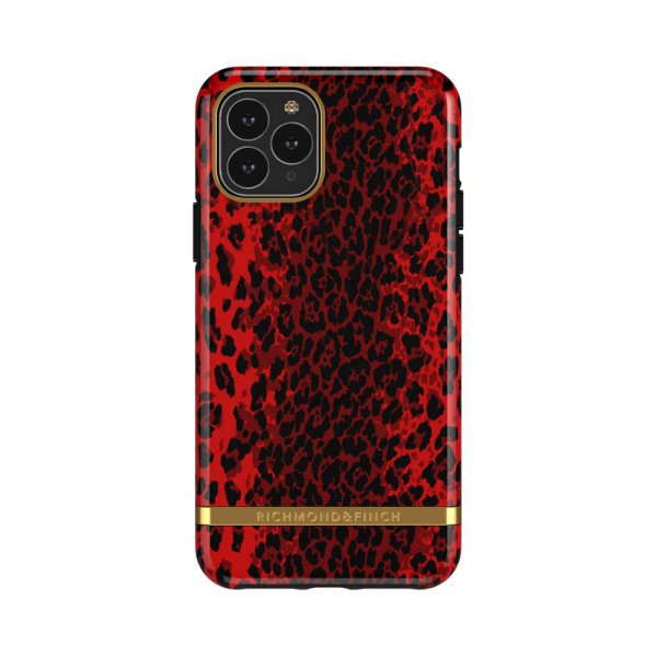 iPhone 11 Pro Max Cover Red Leopard