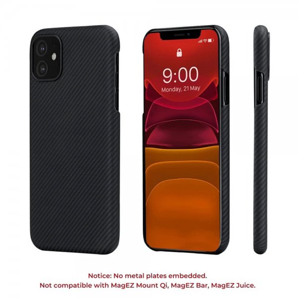 iPhone 11 Cover Active Strap Sort/Grå Twill