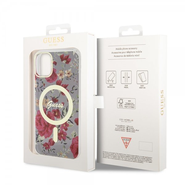 iPhone 11 Cover Flower MagSafe Kaki
