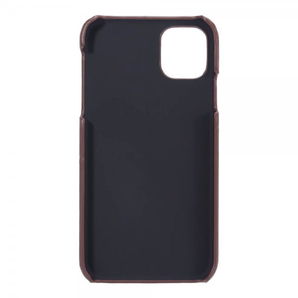iPhone 11 Cover med Kortholder Brun