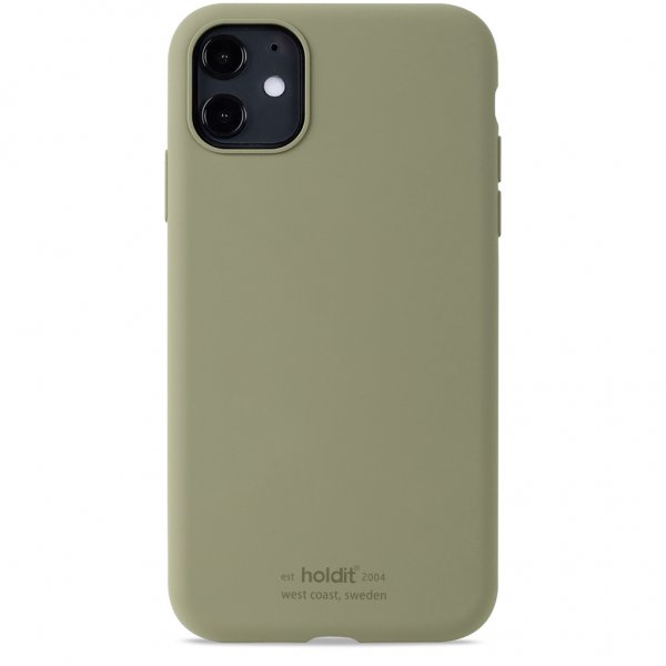 iPhone 11 Cover Silikone Khaki Green
