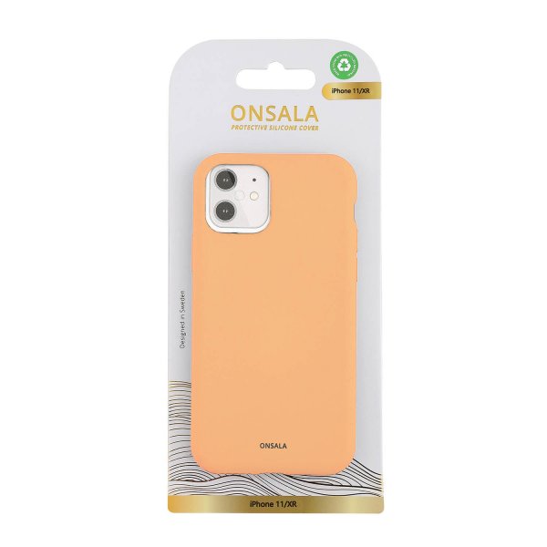 iPhone 11 Cover Silicone Touch Apricot
