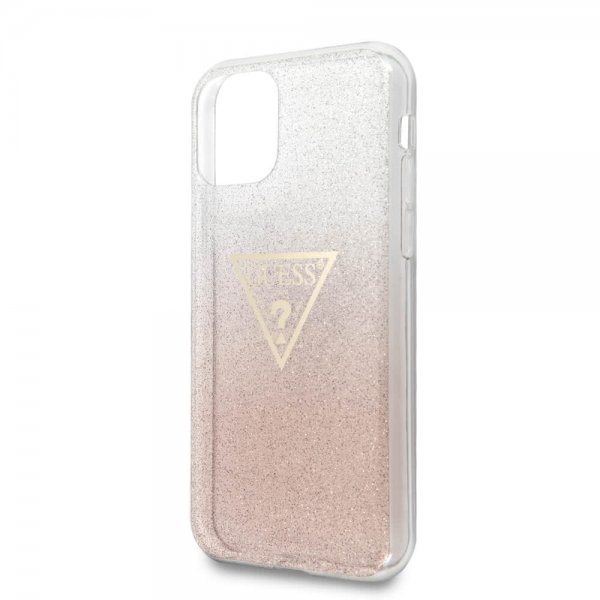 iPhone 11 Cover Solid Glitter Cover Lyserød