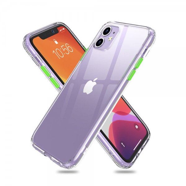 iPhone 11 Cover Star Series Transparent Lysegrøn