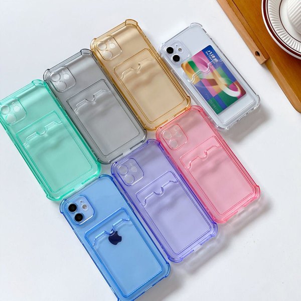 iPhone 11 Cover Kortholder Stødabsorberende Lilla