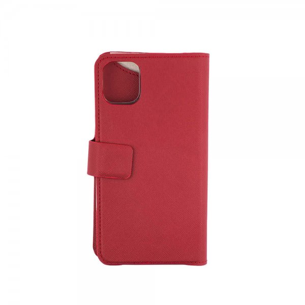iPhone 12 Mini Etui Fashion Edition Löstagbart Cover Saffiano Red