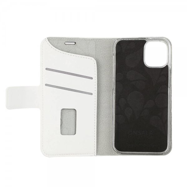 iPhone 12 Mini Etui Fashion Edition Löstagbart Cover Saffiano White