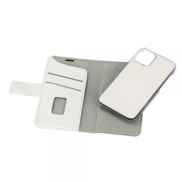 iPhone 12 Mini Etui Fashion Edition Löstagbart Cover Saffiano White