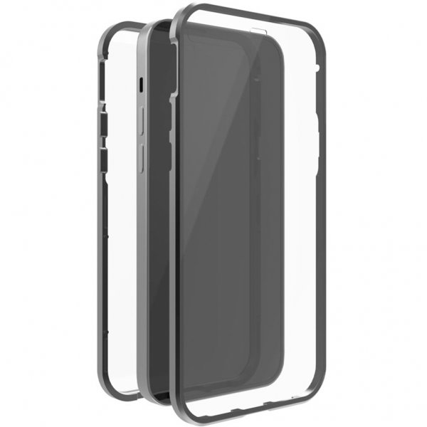 iPhone 12/iPhone 12 Pro Cover 360° Real Glass Case Sort Transparent