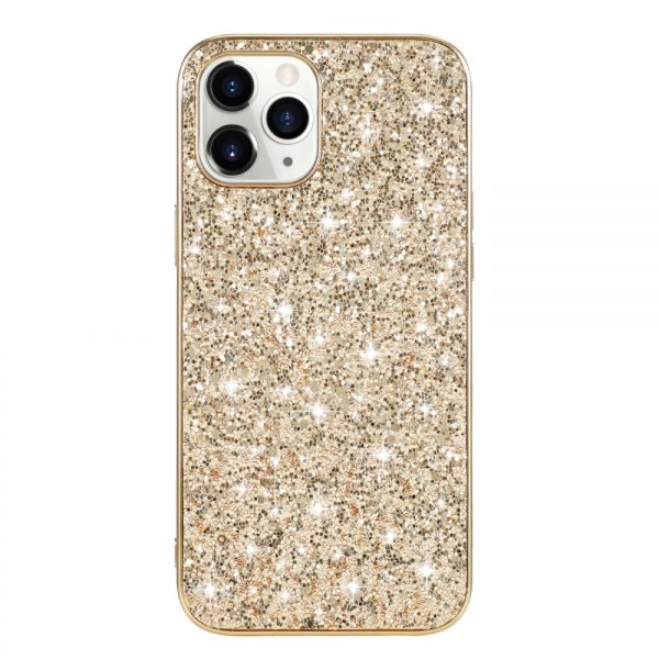iPhone 12/iPhone 12 Pro Cover Glitter Guld