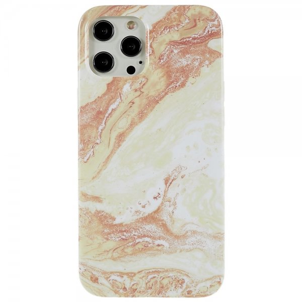 iPhone 12/iPhone 12 Pro Cover Marmor Gul
